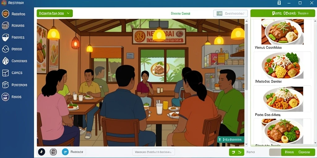Tampilan awal game yang menarik dan ramah pengguna.