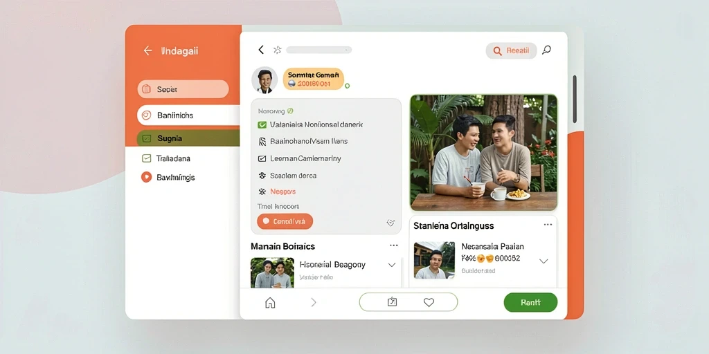 Screenshot menunjukkan antarmuka permainan yang modern.