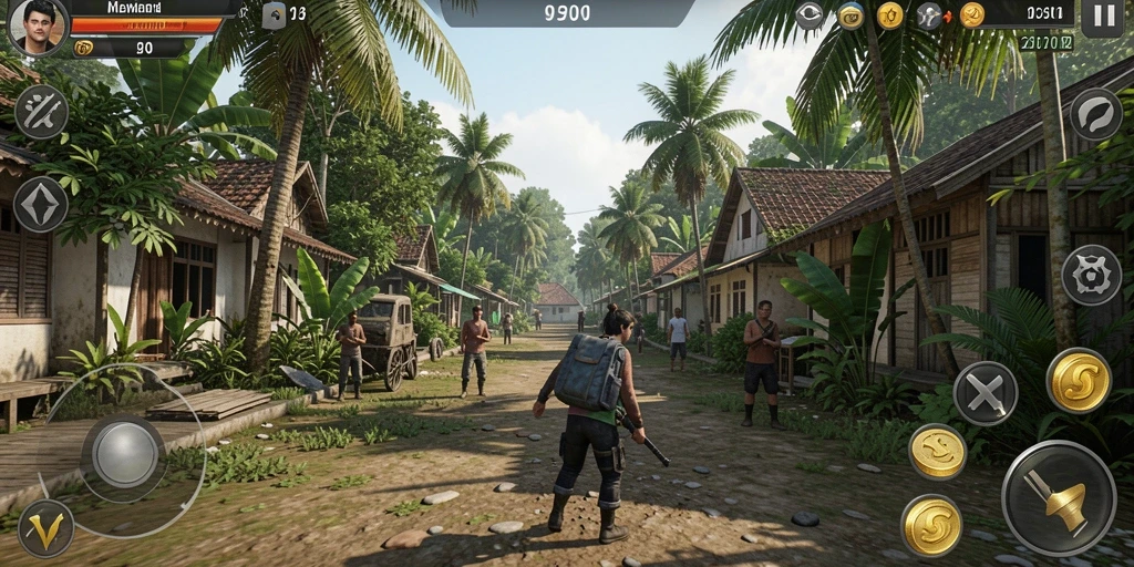 Screenshot menunjukkan tampilan permainan slot yang menarik.