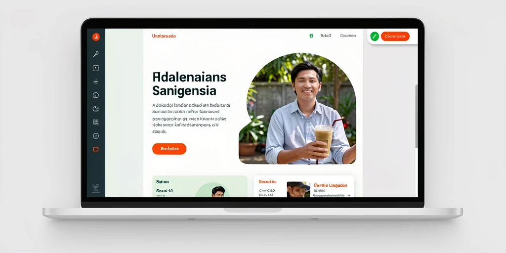 Tampilan awal yang menarik dan user-friendly.