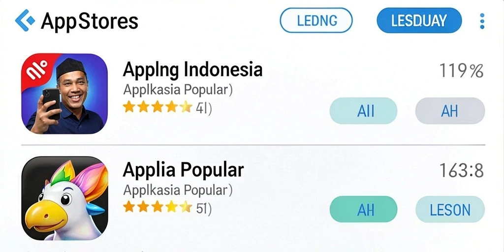 Tampilan antarmuka yang modern dan menarik.