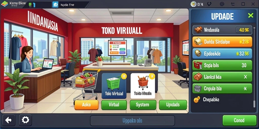 Tampilan menu yang user-friendly dan menarik.