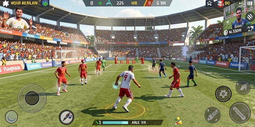 Tampilan awal yang menarik dengan grafis cerah.